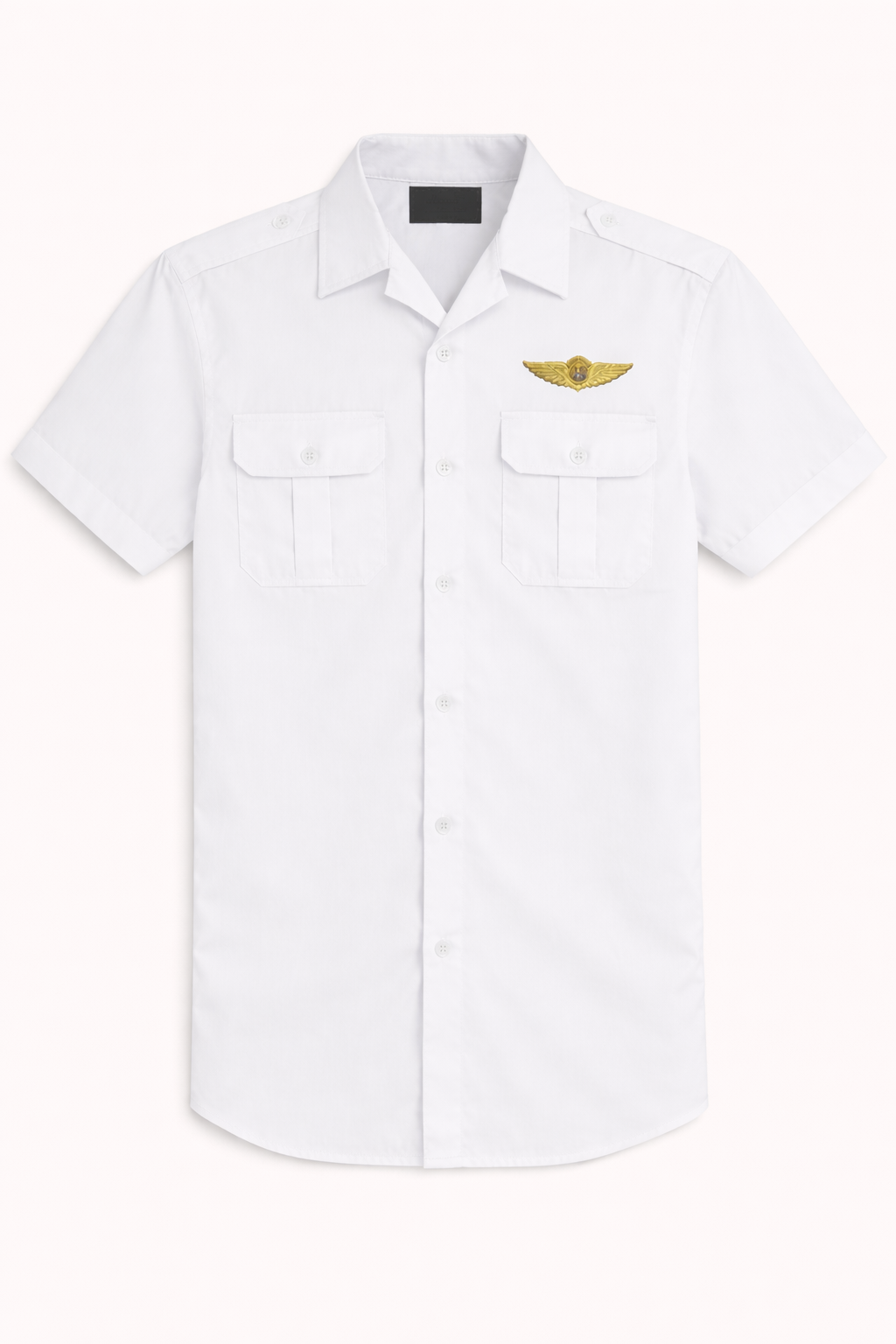 short sleeve white Pilot shirt