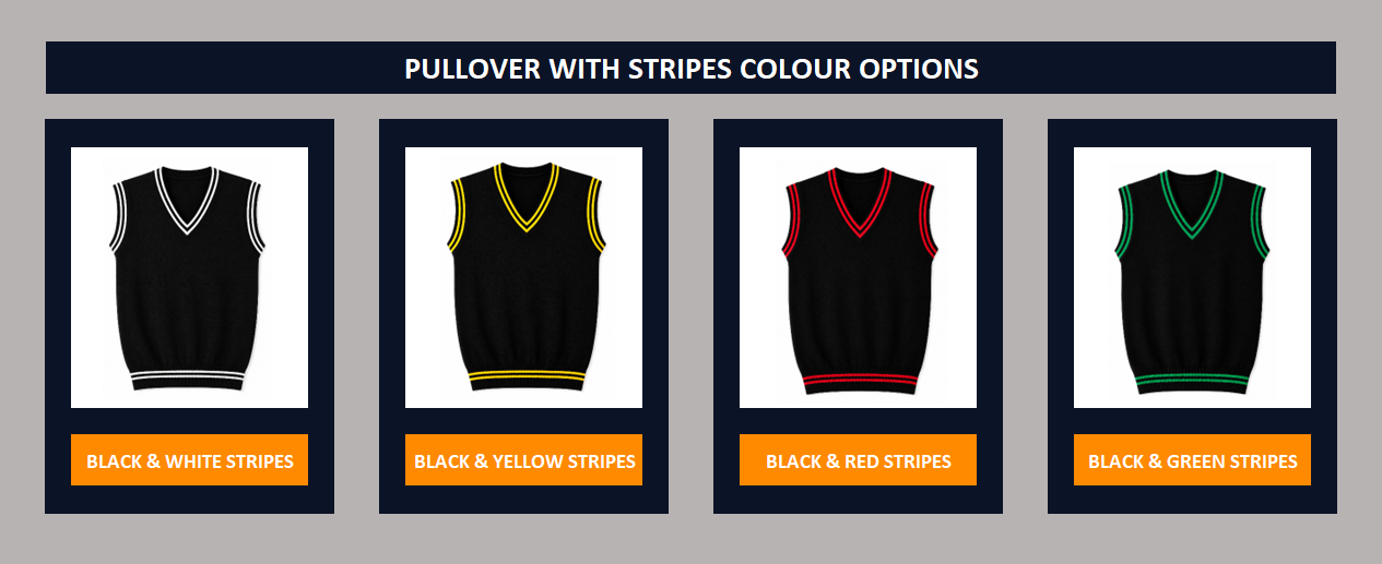 pullover with stripes