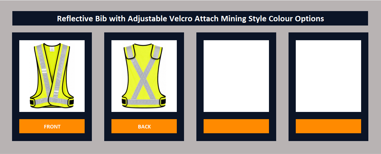 Reflective Bib with Adjustable Velcro