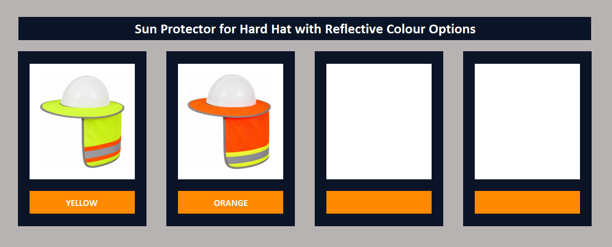 Sun Protector for Hard Hat with Reflective