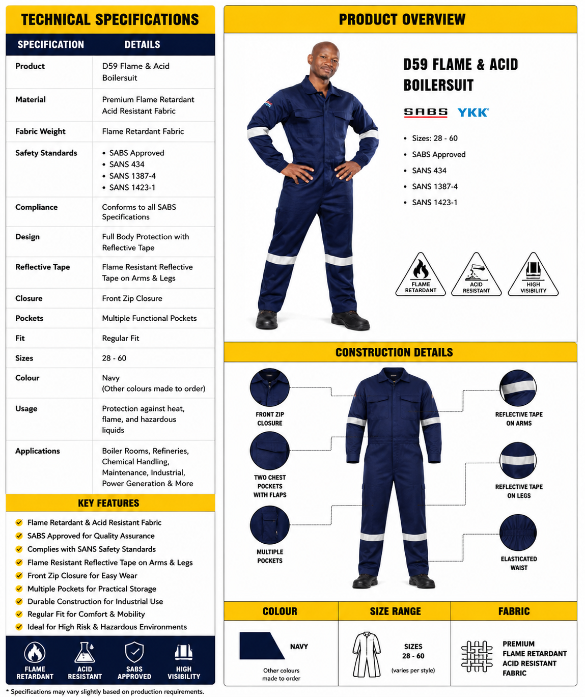 boiler suit D59 SPEC