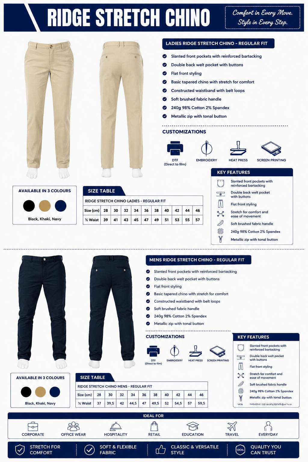 RIDGE STRETCH CHINO
