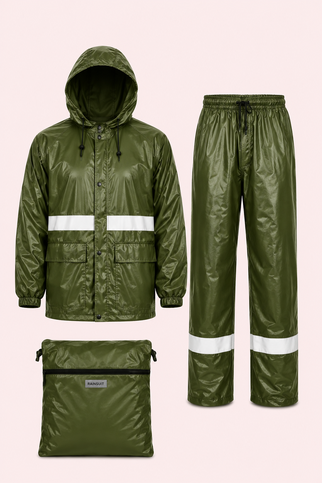 RUBBERISED RAINSUIT REFLECT1