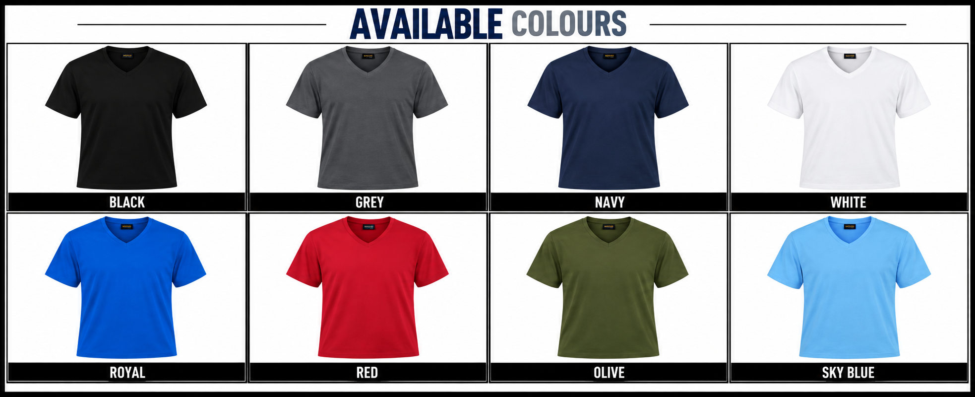 170g Slim Fit V-Neck T-Shirt Ladies2