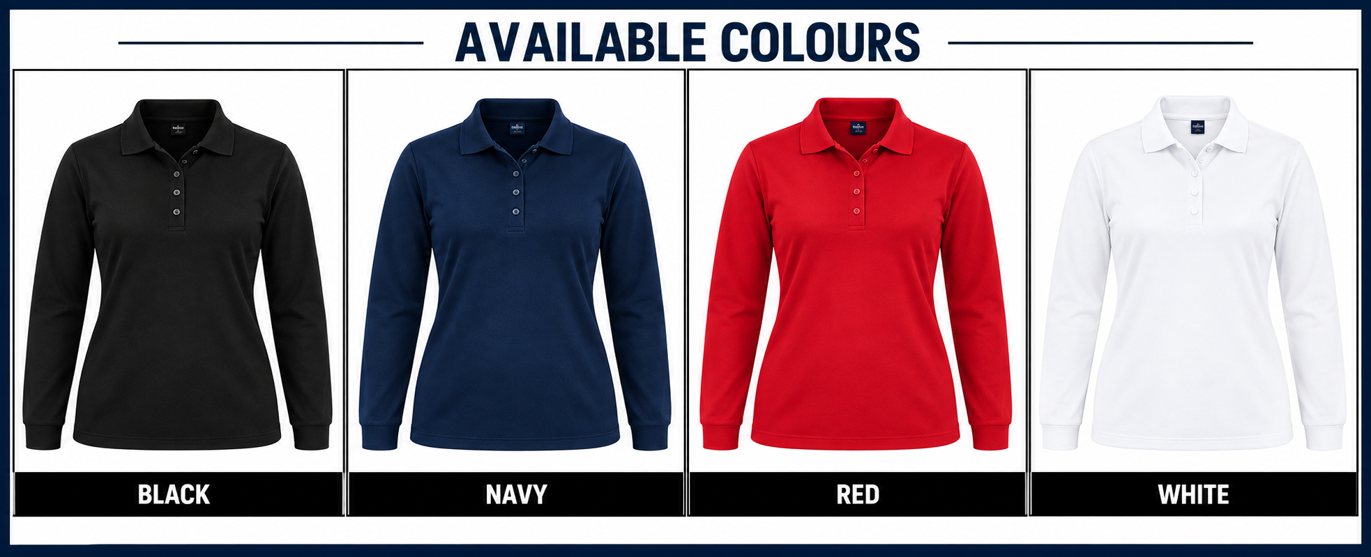 175g Pique Knit Long Sleeve Golfer Ladies2