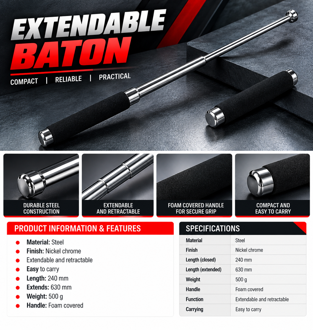 EXTENDABLE BATON