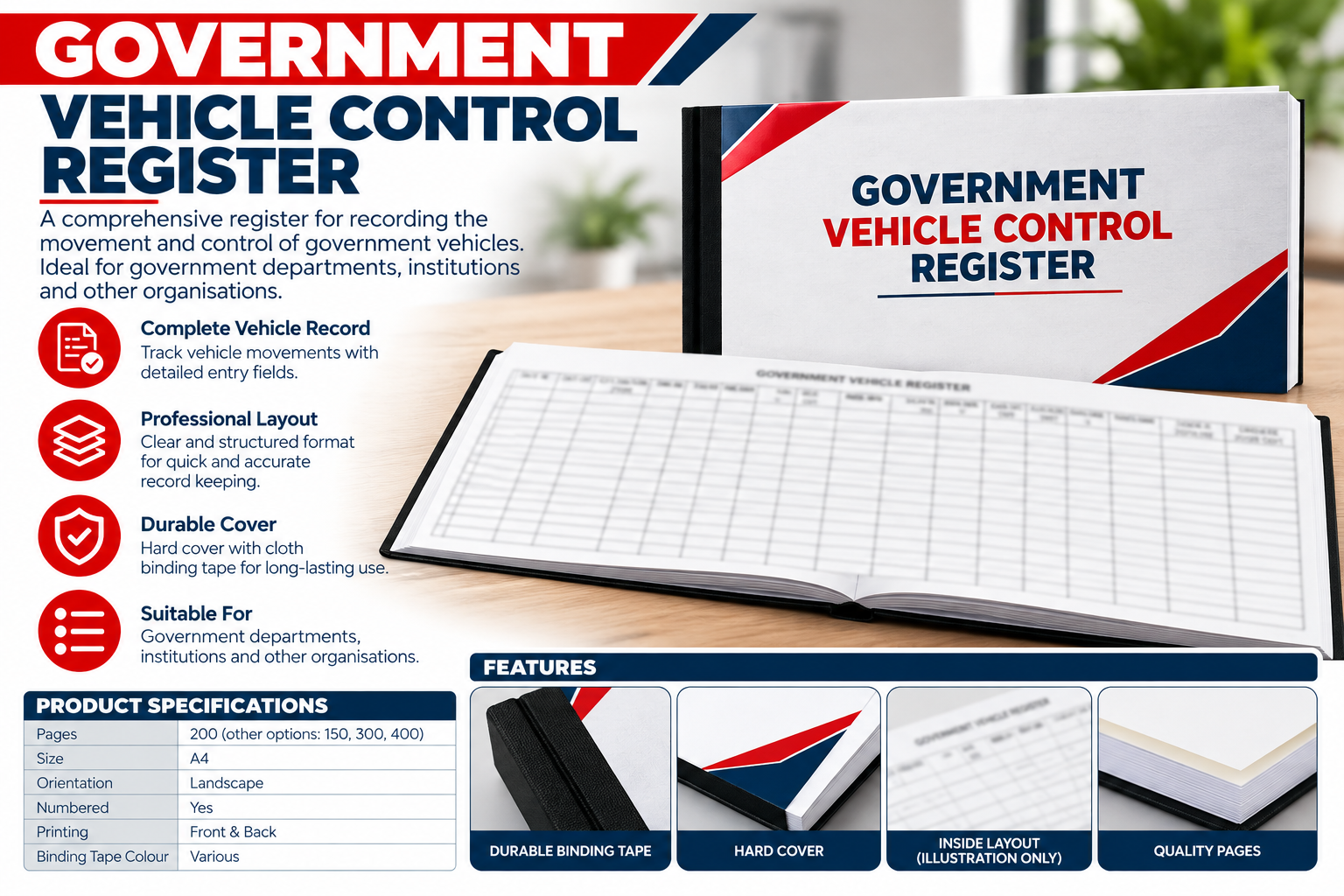Government Vehicle Control Register