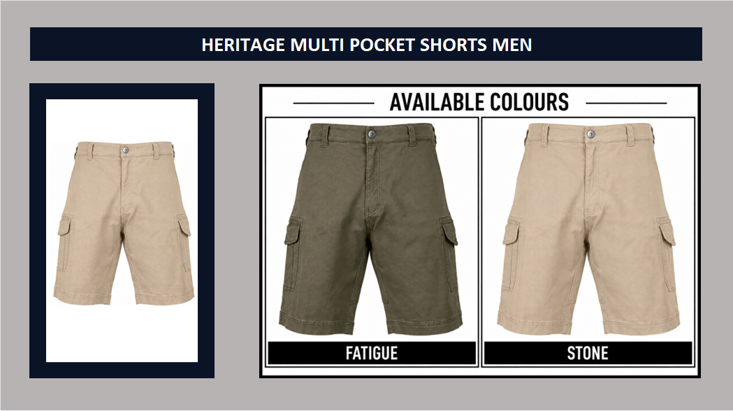 HERITAGE MULTI POCKET SHORTS MEN2