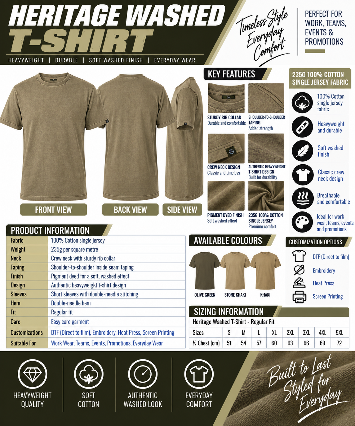 Heritage Washed T-Shirt