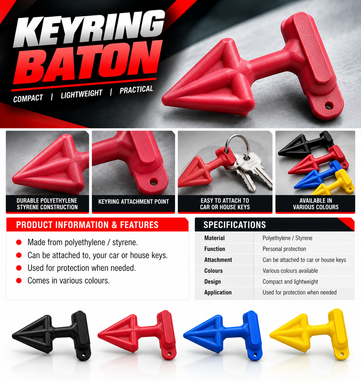KEYRING BATON