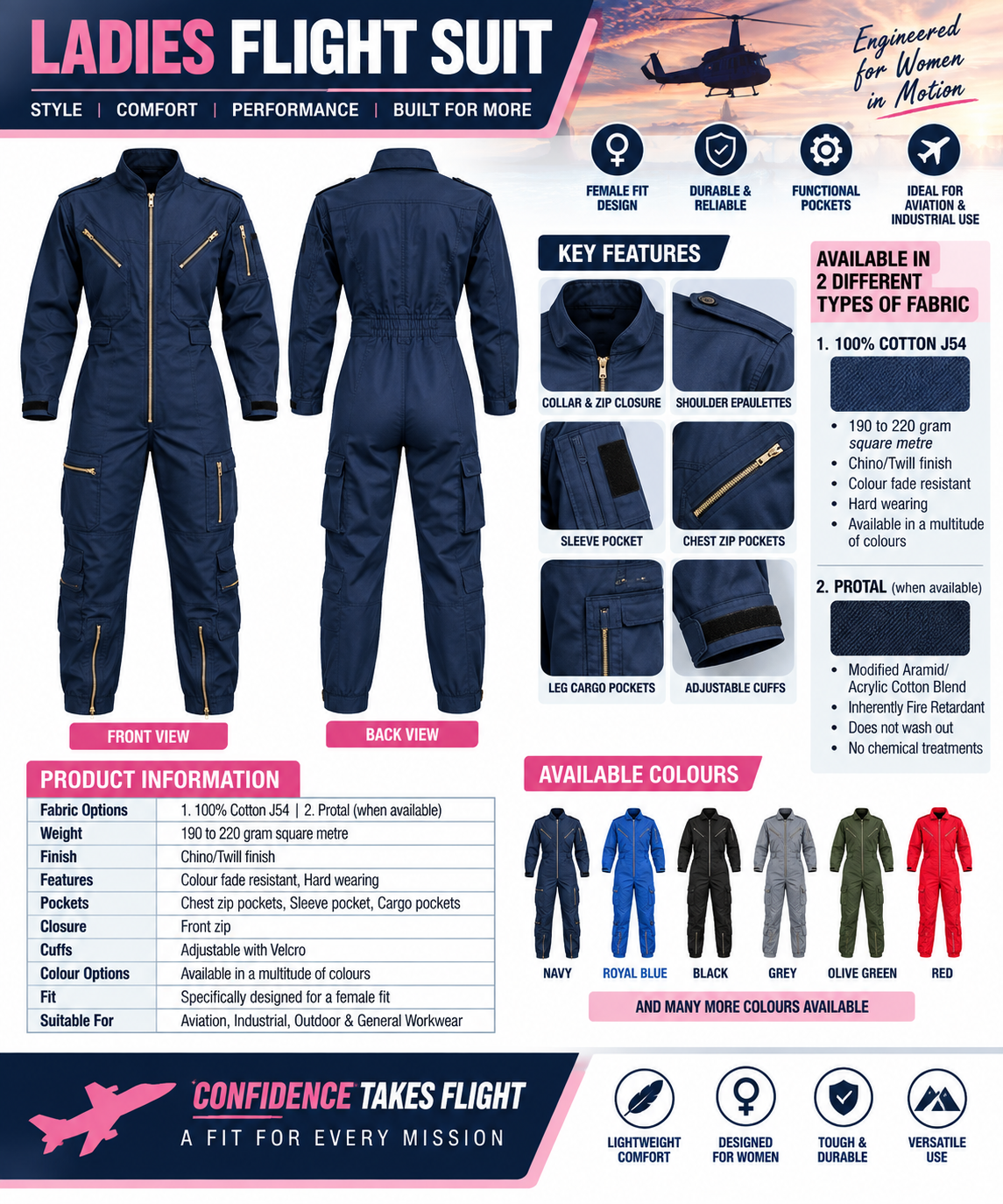 Ladies Flight Suit1