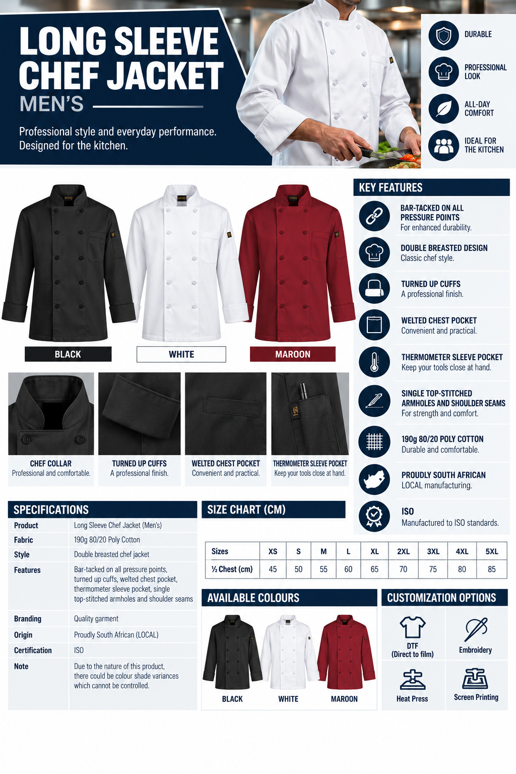 Long Sleeve Chef Jacket2