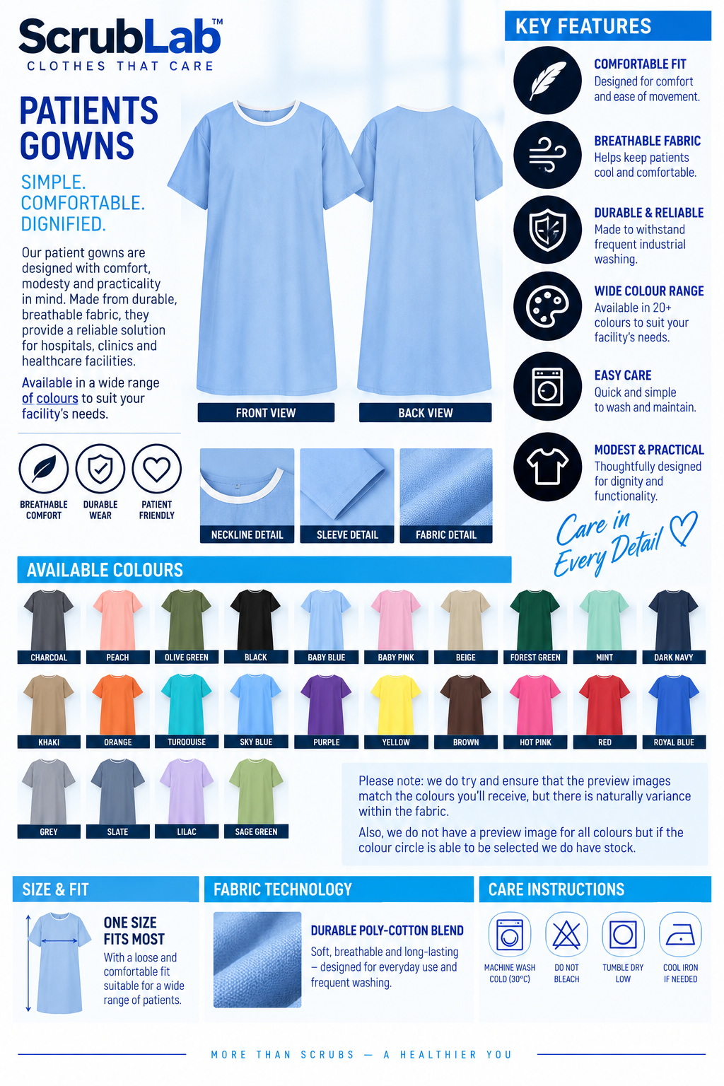 Patients Gowns