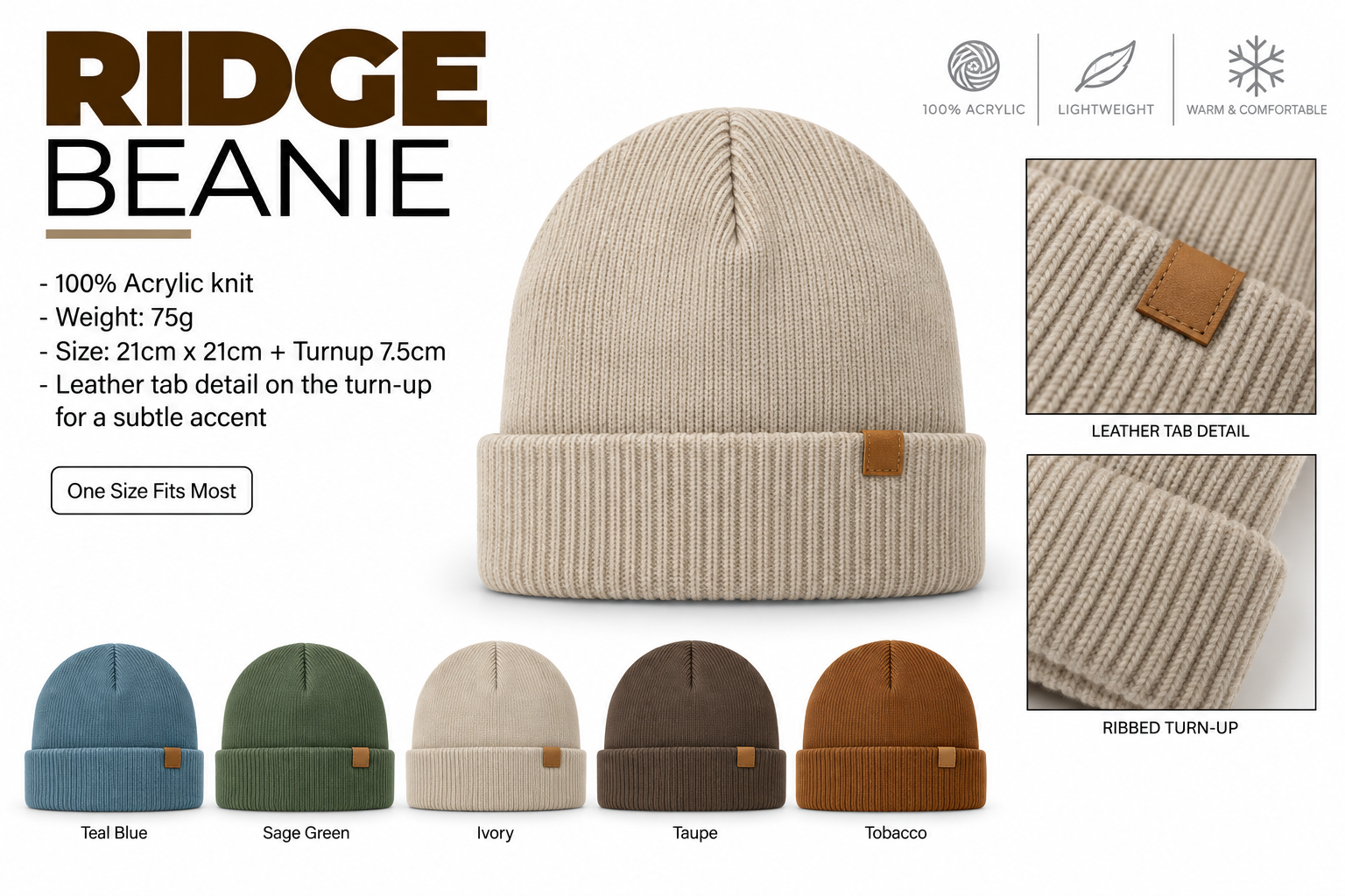 RIDGE BEANIE
