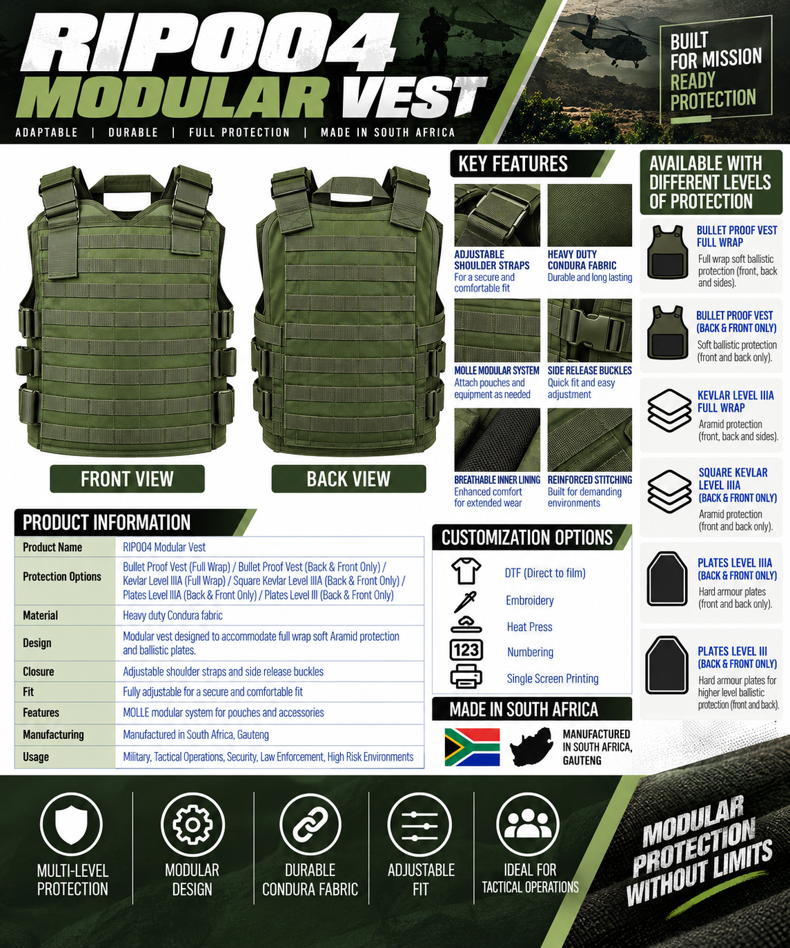RIP004 MODULAR VEST