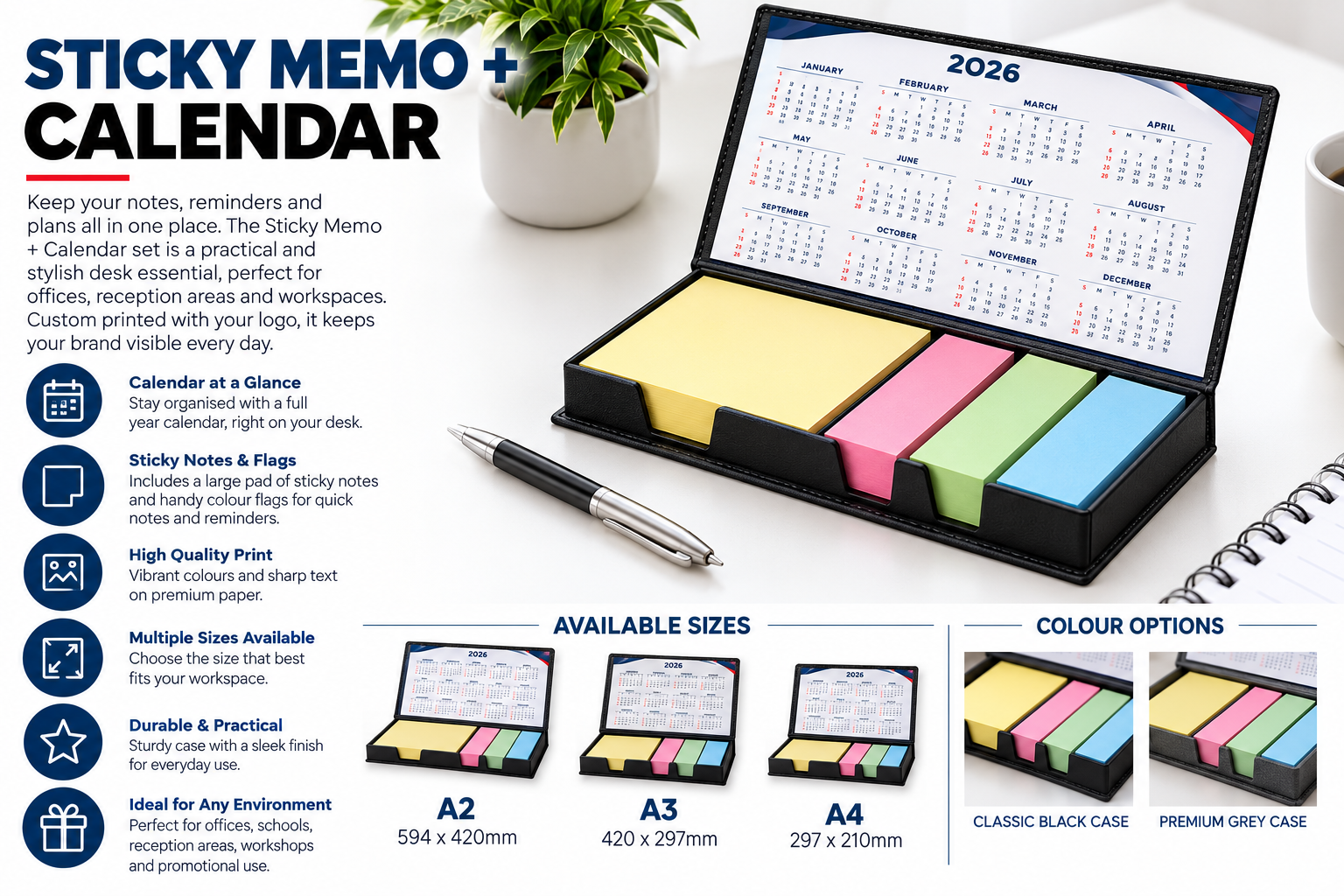 STICKY MEMO +CALENDAR
