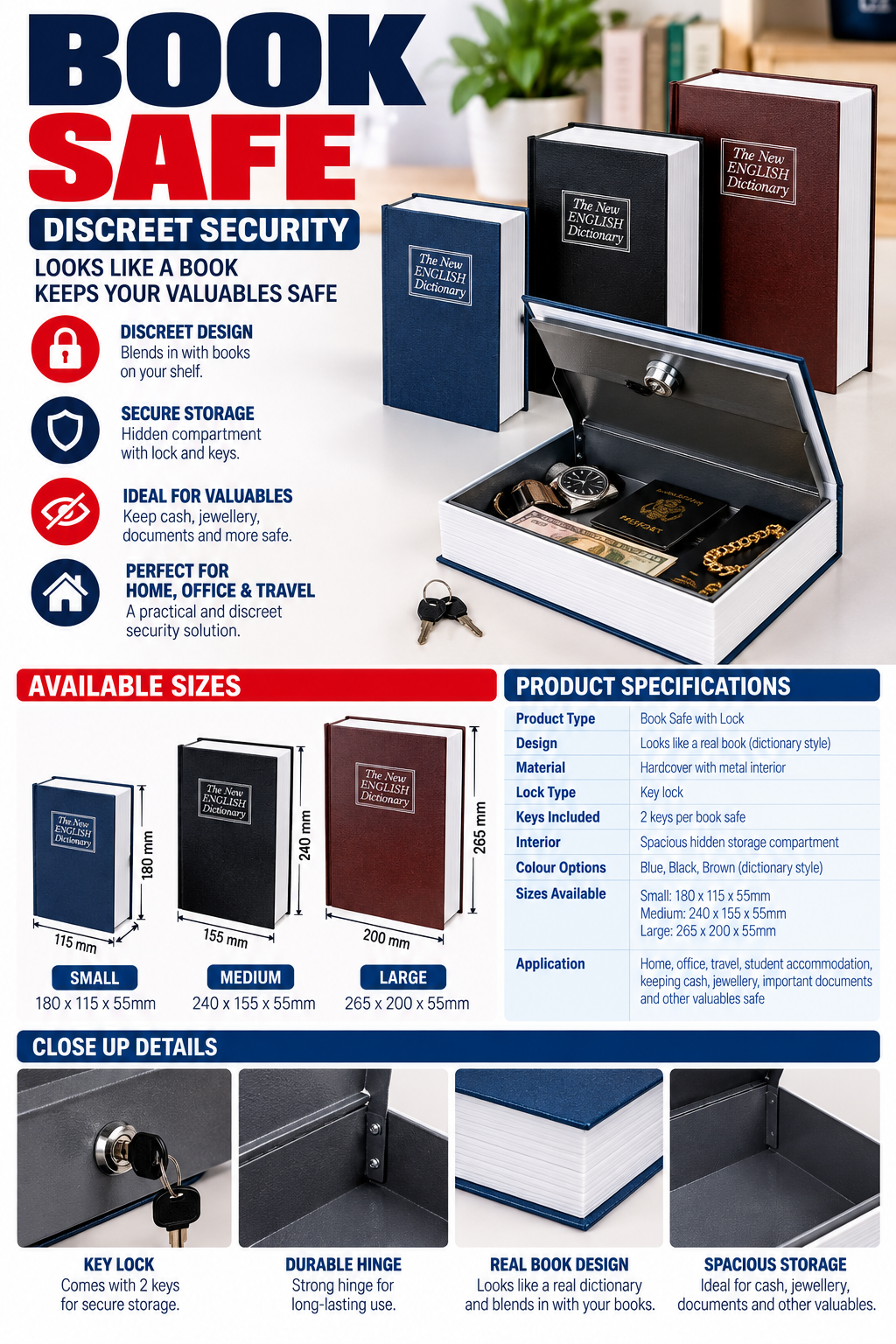 BOOK SAFES