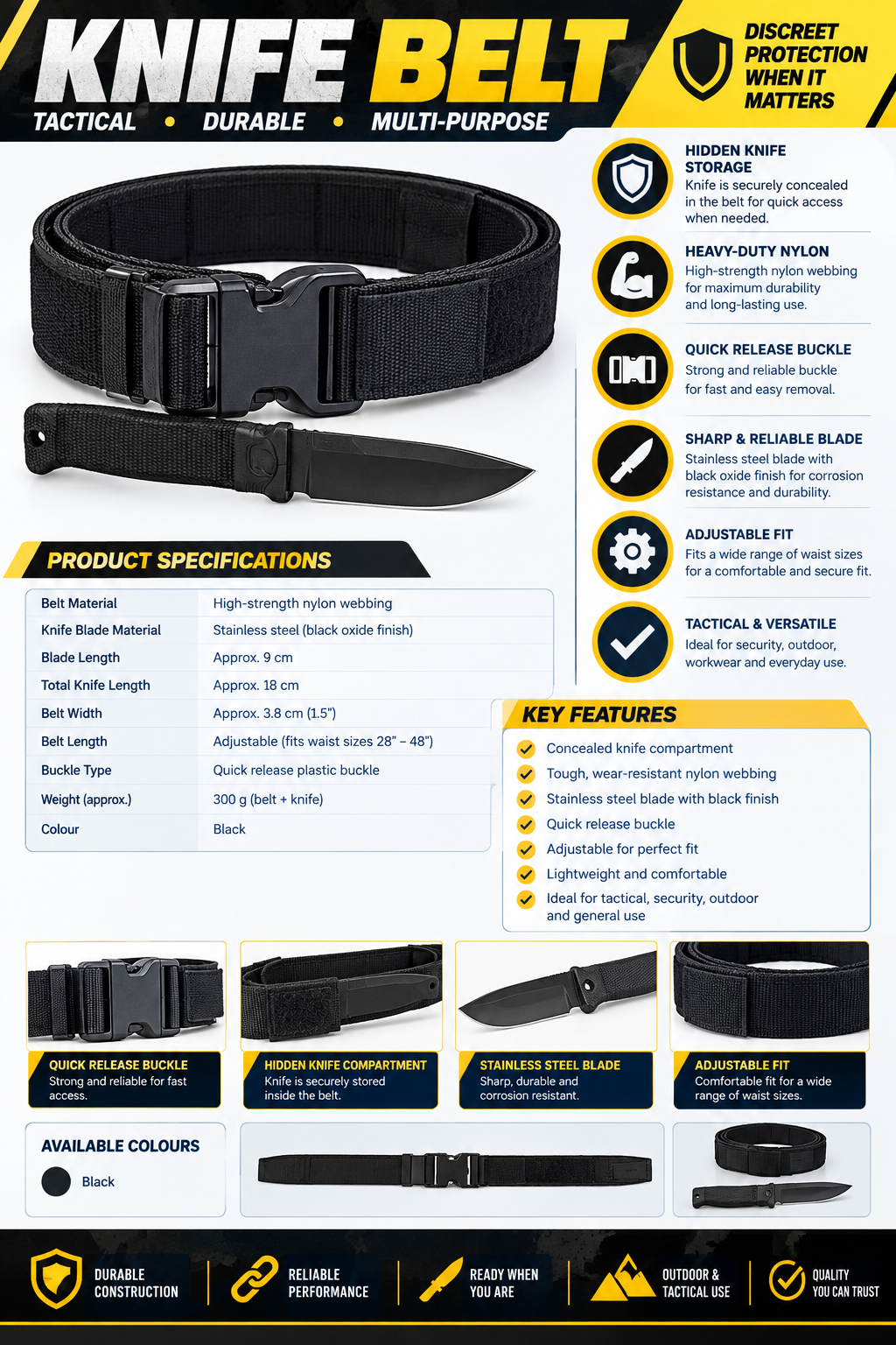 KNIFE BELT