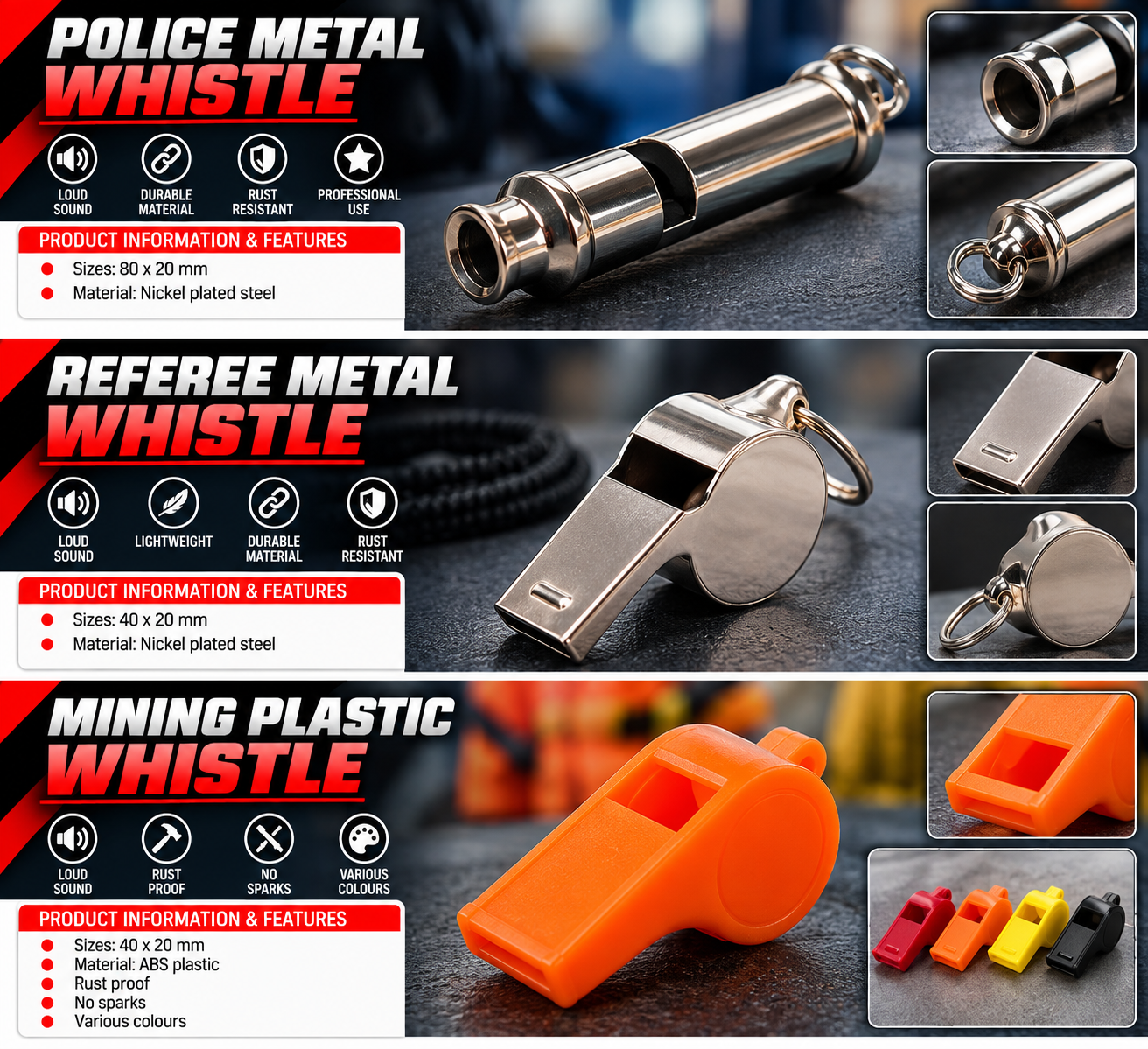 WHISTLES